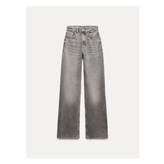 HIGH-WAISTED - WIDE LEG - FULL LENGTHHigh-waisted five pocket jeans in rigid fabric. Belt loops. Long wide leg. Zip and metal button closure. Grey Jeans Women, Full Length Jeans, High Rise Wide Leg Jeans, Waistcoat Dress, Cardigan Sweater Vest, Grey Jeans, Waist Jeans, Suit Accessories, Zara Jeans