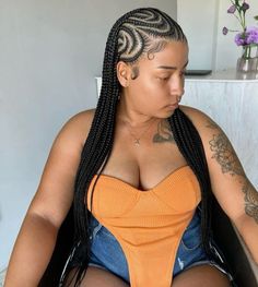 All Back Hairstyle, Fulani Braids Hairstyles, Acuity Booking Site, Cornrow Braids, Goddess Braids Hairstyles, Feed In Braids Hairstyles, Stunning Hairstyles, Braided Cornrow Hairstyles