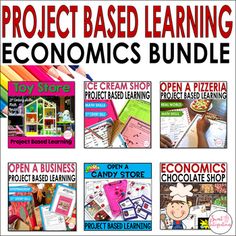 the project based learning economic bundle includes several activities for students to use in their classroom