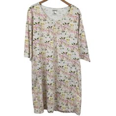 Coth Collection, White, Floral, 100% Pima Cotton, Soft, Comfy, Short Sleeve, Women’s Pj Nightgown. Nwot, Size M -100% Pima Cotton -Side Pockets -Sweet Floral Allover Print -Pleated Top Detail -Short Sleeves -Pull On Style -Made In Peru -Machine Wash Cold -Gentle Dry -Soft, Comfy -Lightweight -Spring,Summer -Warmer Weather -Bedtime, Sleepy Time -Loungewear -Vacation -Cruise -Honeymoon Trip -Anniversary Trip -Sweet, Feminine -Pj Party See Photos For Measurements Offers Welcome Spring Floral Print Sleepwear For Overnight, Floral Print Sleepwear For Overnight In Spring, Floral Print Spring Sleepwear, Spring Yellow Sleepwear For Sleepover, Spring Yellow Sleepwear For Nightwear, Spring Yellow Nightgown For Loungewear, Yellow Summer Nightgown For Sleep, Yellow Short Sleeve Sleepwear For Spring, Cream Nightgown For Sleep In Spring