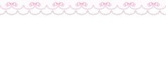 a pink border with bows and hearts on the edge, in pastel colors against a white background