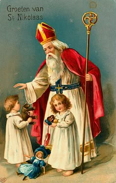 Saint Nicolas Image, St Claus, Live Nativity, Images Noêl Vintages, Christmas Card Pictures, Christmas Open House, Santa Pictures, San Nicolas, Vintage Xmas