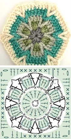 crochet patterns that are used to make an ornament in the shape of a flower