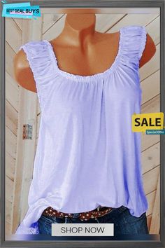 White Plain Casual Cotton Shirts & Tops Cheap Womens Tops, Casual Cotton Top, Cotton Shirts, Pantalon Large, Cotton Tank Top, Sleeveless Tshirt, Online Tops, Cotton Tops, White Tops