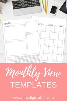 the free printable weekly planner is on top of a desk next to a laptop