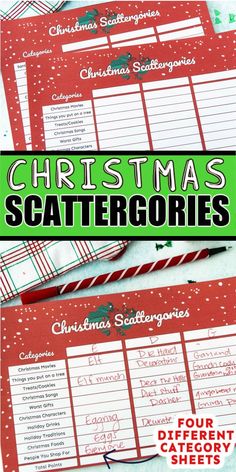 christmas scatterergories with text overlay