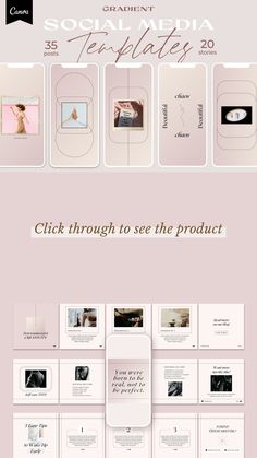 the social media powerpoint presentation is displayed on a pink background with white and black text