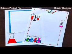 science project file and border designs for kids