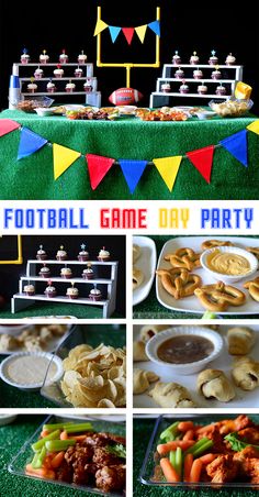 football game day party food and snacks