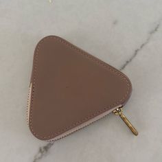 100% Leather Triangle Zip Pouch. 4” Long And A .5” Wide, Perfect For Storing Jewelry. Storing Jewelry, Zip Pouch, Pouch, Women Accessories, Leather, Pink, Women Shopping, Color