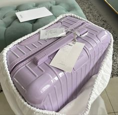 Purple Suitcase Aesthetic, Aesthetic Suitcase, Suitcase For Women, Purple Suitcase, Purple Luggage, Cute Luggage, Stylish Luggage, Travel Bag Essentials