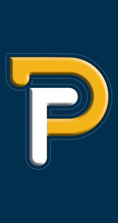 the pittsburgh pirates logo on a dark blue and yellow background with white letters that read p