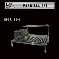 an image of a grill with the words inox 304 written below it and above it