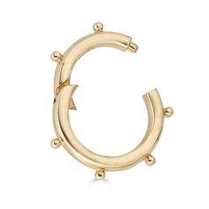 -14K Solid Gold-Available in 14k Yellow & Rose Gold -14.05 mm -Made with love in... Mrs Necklace, Tiny Hoop Earrings, Jewelry Connectors, Charm Holder, Gifts For Fiance, Versatile Jewelry, Bow Jewelry, Round Pendant, Gold Charm