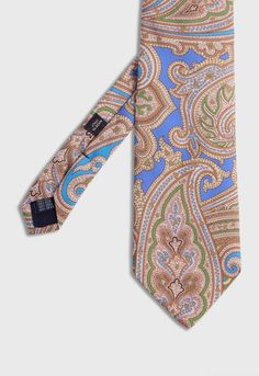 Silk Paisley Tie Visiting Washington Dc, Habotai Silk, Summer Suit, Holiday List, Paisley Tie, Summer Suits, Fine Fabric, Off Black, Ties Mens