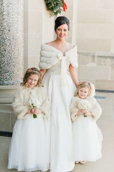 Winter Flower Girl, Wedding Dress Winter, Dressed In White, Wedding Coat, Wedding Themes Winter, Winter Bride, December Wedding, Bridal Wrap, Winter Wedding Inspiration