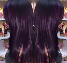 Dark Purple Hair, Plum Hair, Red Hair Inspo, Cute Hair Colors, Hair Tint, Emo Hair