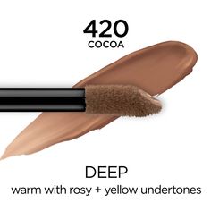 Don't stop asking for more. Experience full-on coverage and full-face wear for up to 24 hours. Our most pigmented formula ever in our largest concealer shade range - Full Wear Concealer gives full coverage with a flawless matte finish. Conceals imperfections while doubling as a contour/highlight product. Shape the face by applying this full coverage concealer one shade darker to contour and one shade lighter to highlight and blend! Our extra large applicator provides maximum blemish concealer co Medium Hair Color, Loreal Paris Infallible, Waterproof Concealer, Contour Highlight, Tarte Shape Tape, Concealer Shades, Concealer For Dark Circles, Best Concealer, Full Coverage Concealer