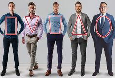 Gentlemen - click here to discover how to dress for your specific body type. Most men screw this up - don't be like them! Dress Your Body Type, Outfits For Big Men, Body Shape Guide, How To Approach Women