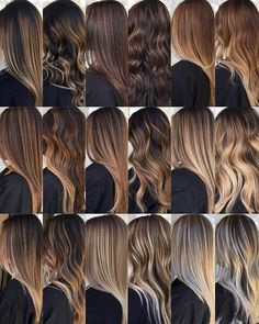 Brown To Blonde Ombre Hair, Caramel Hair Color Ideas, Balyage Long Hair, Caramel Hair Color, Brown Ombre Hair Color, Balayage Straight Hair, Highlights Curly Hair