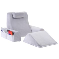 PRICES MAY VARY. 【Ultimate Comfort and Support】Our Bed Reading Pillow comes with not only an adjustable handrail and memory foam back support, but also a soft neck pillow and knee pillow, providing you with ultimate comfort and support while sitting up in bed. 【Multi-purpose Use】Whether you're reading, watching TV, or just relaxing in bed, our bed reading pillow is versatile and adaptable to your every need. 【Sleek and Modern Design】With its stylish gray color and modern design, our bed reading Bed Reading Pillow, Bed Rest Pillow, Back Support Pillow, Knee Pillow, Leg Pillow, Relaxing Reading, Foam Bed, Bed Rest, Lightweight Bedding