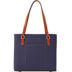 Everything You Need    This essential tote, made from long-lasting pebble leather with a rich finish, has all the features you need: protective feet on the bottom, an exterior slip pocket, comfortable leather straps, and a zippered closure for security. Dooney And Bourke, Dooney & Bourke, Dooney Bourke, Pebbled Leather, Leather Straps, Grain, Online Store, Long Lasting, Tote Bag