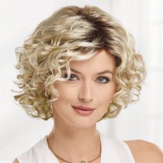 Category:Synthetic Wig; Gender:Women's; Wig Type:Natural Wigs; Occasion:Christmas Gifts,Birthday,Vacation,Party / Evening,Daily Wear; Age Group:Adults; Color Shade:Blonde; Hair Material:Synthetic Hair; Cap Construction:Machine Made; Texture:Curly; Length:Short; Features:Fluffy,Comfortable,Fashion,Easy to Carry,Soft; Heat Resistant:Yes; Listing Date:12/12/2023; Cap Circumference:; Front to Back:; Nape of Neck:; Side to Side Across Forehead:; Side to Side Over Top:; Temple to Temple Across Back:; Graduated Layers, Blonde Silver, Finger Style, Pick Comb, Blonde Bob Wig, Spiral Curls, Monofilament Wigs, Afro Wigs, Curly Human Hair Wig