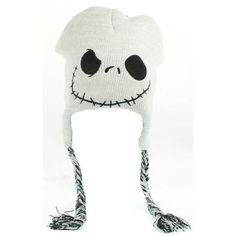 This Jack Skellingtion peruvian knitted beanie is white. It has Jack's face embroidered in front of the beanie. This beanie is full sized and wearable. Product Features  Jack Skellington Beanie  Knitted Peruvian Beanie  One Size Fit Most Adult Gender: unisex. Brand Concept, Knitted Beanie, Knit Cap, Jack Skellington, Nightmare Before Christmas, Knit Beanie, Cloth Bags, Shoe Laces, Women's Accessories