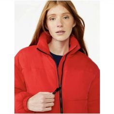 Free Assembly Oversized Red Puffer Jacket Women's Size Xl Color: Goji Berry New With Tags We Also Have One More, That Is A Medium Check Back, We List New Things Daily! Just Set A Reminder In Your Phone To Come Back And Check It Out! Trendy Oversized Red Outerwear, Casual Red Puffer Jacket For Outdoor, Casual Red Puffer Jacket For Cold Weather, Casual Red Puffer Outerwear, Casual Red Outerwear For Cold Weather, Red Casual Puffer Jacket For Spring, Casual Red Puffer Jacket For Streetwear, Trendy Red Long Sleeve Puffer Jacket, Red Trendy Long Sleeve Puffer Jacket