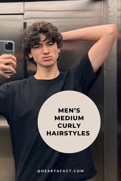 The Best Medium Curly Hairstyles for Men (Top 30 Looks) | Fancy & Aesthetic Medium Curly Hairstyles for Men Thick Curly Haircuts, Curly Hairstyles For Guys, Curtain Haircut