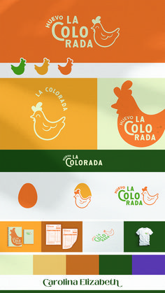 an image of some logos on the side of a bag that says la colla rada