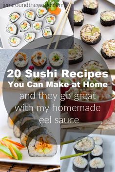 sushi recipes you can make at home and the go great with my homemade el sauce