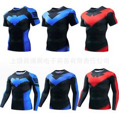 Top Seller for Titans The Batman Nightwing Robin 3D T-Shirts Superhero Sports Fitness Top Tee, Men Tops Nightwing Robin, Batman Nightwing, Nightwing Cosplay, Fitness Top, Beast Boy, Wings Costume, The Batman, Bat Family, Men Tops