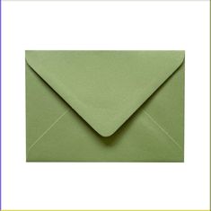 an open green envelope on a white background