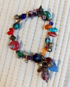 Vintage Treska Boho Stretch Bracelet with multi-colored beads. Oct 1, Beaded Stretch Bracelet, Stretch Bracelet, Stretch Bracelets, Multi Colored, Favorite Jewelry, Beauty Book, Jewelry Bracelets, Accessory Gift