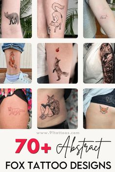 many different tattoos are shown in this collage