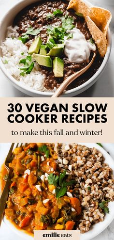 the ultimate guide to make vegan slow cooker meals for dinner and desserts