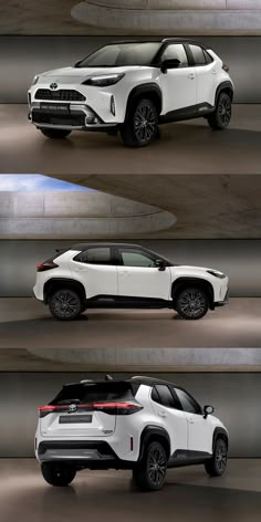 four different views of the toyota concept suv