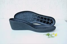 Wdge rubber soles for my felted wool clogs and slippers. You can choose from black or beige colors. These wedge soles are very light and flexible, perfect for textile footwear. Light rubber bends easily and absorbs footsteps. These soles are perfect for shoes, they can be warn outdoors in any conditions. If you are looking for other rubber soles suitable for winter boots: https://www.etsy.com/listing/208885868/rubber-soles-for-my-felted-clogs-and Felted Clothes, Wool Leg Warmers, Wool Clogs, Felt Boots, Flexible Shoes, Black Wedge Shoes, Wedge Shoe, Handmade Slippers, Felt Shoes