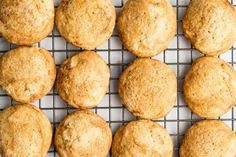 freshly baked muffins on a cooling rack ready to be eaten for breakfast or dessert