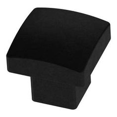 a black square shaped object on a white background