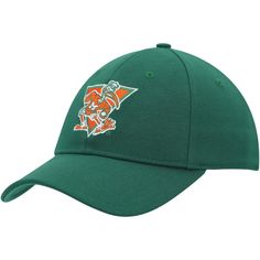 Add a timeless finish to any Miami Hurricanes look with this Vault Slouch hat from adidas. It features a throwback-inspired team graphic across the front and a classic design for added detail. With a relaxed structure and flex design for a perfect fit, this versatile cap is a must-have for any Miami Hurricanes collection. Stretch fit Structured fit Curved bill Stretch-fit Mid Crown One size fits most Brand: adidas Officially licensed Green contrast-color undervisor Material: 97% Recycled Polyest Green Contrast Color, Flex Design, Adidas Hat, Slouch Hat, Mens Green, Curves Workout, Vaulting, Adidas Men, Contrasting Colors