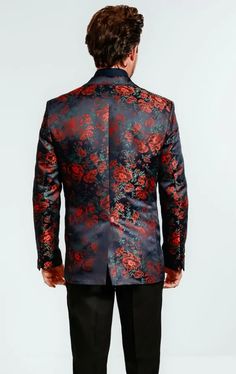 Here at Dobell, we always try to push the boundaries when it comes to fabric and design, and our rose jacquard jacket is a perfect example of that. A unique choice for any formal event, this jacket is cut in our signature regular fit block from a vibrant rose jacquard fabric. It's finished with neat notch lapels and elegant jetted pockets - markers of truly exquisite craftsmanship. Please Note: All jacket pockets may have been finished with holding stitches. To open the pockets carefully unpick the stitches. Wing Collar Shirt, Black Tie Tuxedo, Boys Waistcoat, Tweed Overcoat, Harris Tweed Jacket, Wedding Waistcoats, Burgundy Tuxedo, Black Suit Wedding, Double Breasted Waistcoat