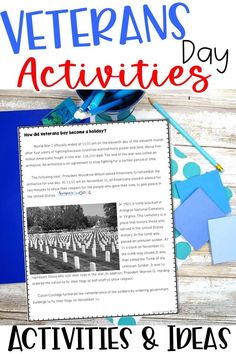 the veterans day activities and ideas are great for kids to do in their homes or at school