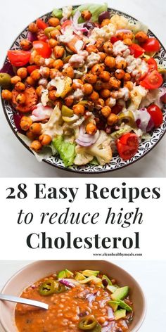 the best salads to reduce high cholesterol and low carb levels