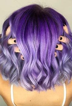 63 Purple Hair Color Ideas to Swoon over in 2022 - Glowsly Lavender Hair Colors