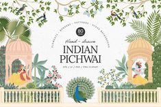 Pichwai Elements, Pichwai Motifs, Krishna Story, India Pic, India Illustration, Indian Elements, India Theme, Incense Packaging