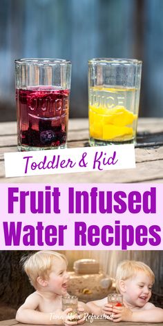 toddler and kid fruit infused water recipes