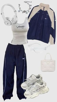 sporty girl aesthetic, nike fleece, band tees, long skirts, doc martens, cargos, gen z fashion, style guide, fashion, y2k, vintage 00s Mode, Mode Zara, Sporty Outfits, 가을 패션