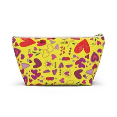 Our t-bottom pouches vary from small to large and can be used for pretty much anything. They make excellent pencil cases and cosmetic travel bags. They are constructed from durable material with a zipper closure. .: 100% Polyester.: With non-woven laminate inside.: Two sizes Small Large Length, in 8.66 12.60 Width, in 2.36 3.15 Height, in 4.72 7.28 Yellow Pouch Pencil Case For Travel, Yellow Travel Pouch Pencil Case, Pencil Shaped Pouch With Zipper Closure For Gifts, Pencil Pouch With Zipper Closure As Gift, Yellow Travel Pencil Case Pouch, Pencil Shaped Zipper Pouch As Gift, Pencil-shaped Pouch With Zipper Closure As Gift, Trendy Pencil-shaped Cosmetic Bag With Zipper, Yellow Travel Pencil Pouch